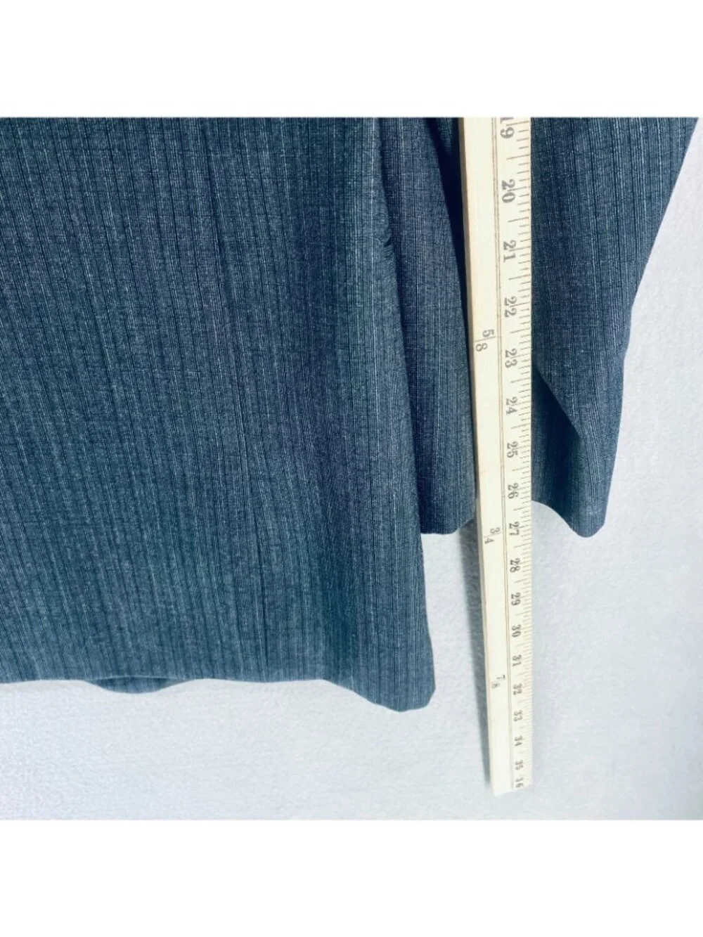 Vintage Saint Laurent Blazer Mens 42L Gray Wool Pinstripe Sport Coat Jacket